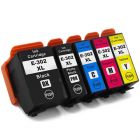 302XL BK/PBK/C/M/Y Set of 5 Compatibles Cartridges For Epson