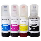 T522XL Larger BK + C/M/Y Set of 4 Inks Bottles For Epson