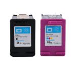 61XL BK / COL Set of 2 Compatible Cartridges for HP