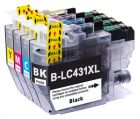 LC431XL ink cartridges Brother Compatible set of 4 - BK/C/M/Y