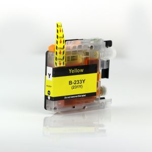 LC233Y Compatible Yellow Cartridge for Brother