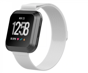 Milanese Replacement Band Compatible with Fitbit Charge 3, Black