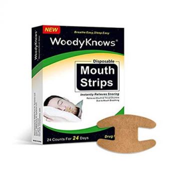 WoodyKnows 24 Pcs/Box Disposable Mouth Strips Tape