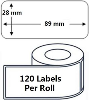 99010 Compatible Dymo Address Label 28 x 89mm White Roll 2 Pack