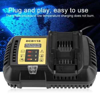 DCB118 Battery Charger For 10.8V / 14.4V / /18V/ 20V MAX Lithium-ION Battery