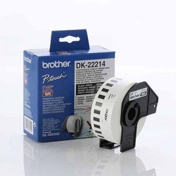 Brother DK22214 White Roll