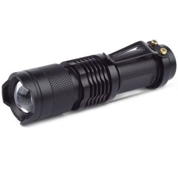 10W Tatical Zoom Focus LED Flashlight with Charging cable & Battery