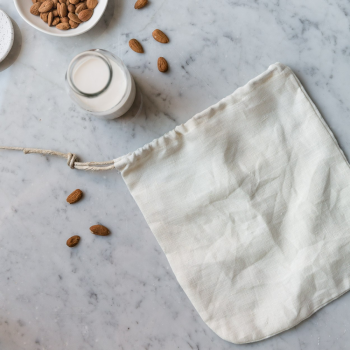 Large HEMP NUT MILK BAG AND ALL PURPOSE STRAINER