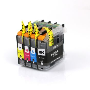 LC233 full set of 4 cartridges for Brother
