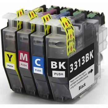 LC3313XL Compatible Set of 4 for Brother - Bk/C/M/Y