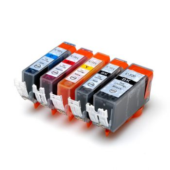 PGI520 + CLI521 ink cartridges Canon Compatible set of 5