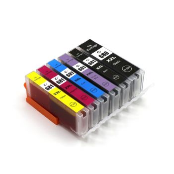 PGI680 + CLI681 XXL BK/C/M/Y Compatible  5 Cartridges