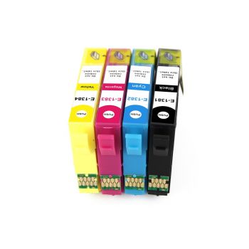 138 BK/C/M/Y Set of 4 Compatibles Cartridges For Epson