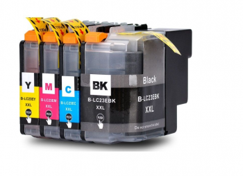 LC23E Compatible Set of 4 for Brother - Bk/C/M/Y
