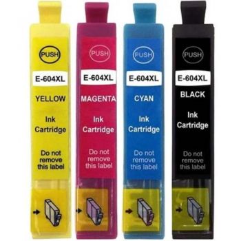 604XL BK/C/M/Y Set of 4 Compatibles Cartridges For Epson
