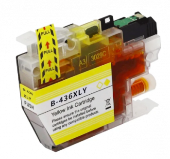Compatible LC436XL Yellow Ink Cartridge For Brother