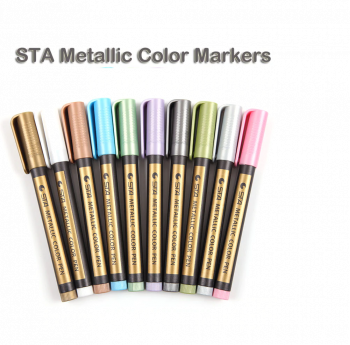 Set of 10 pcs  Metallic Paint Markers brush pens