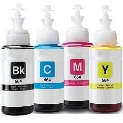 T664 Bk/C/M/Y Set of 4 Inks Bottles For Epson