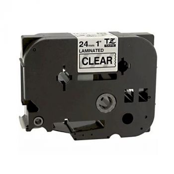 TZe151 Compatible Brother PTouch Tape 24mm Black on Clear