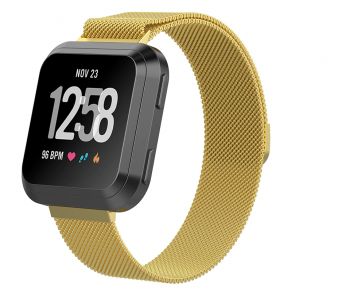 Milanese Replacement Band Compatible with Fitbit Charge 3, Black